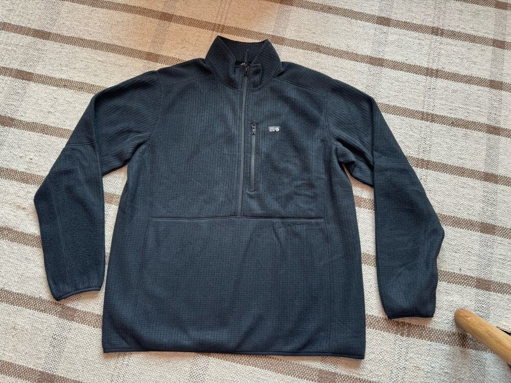 Mountain Hardware Explore 1/2 Zip Fleece Men’s XL Black Jacket